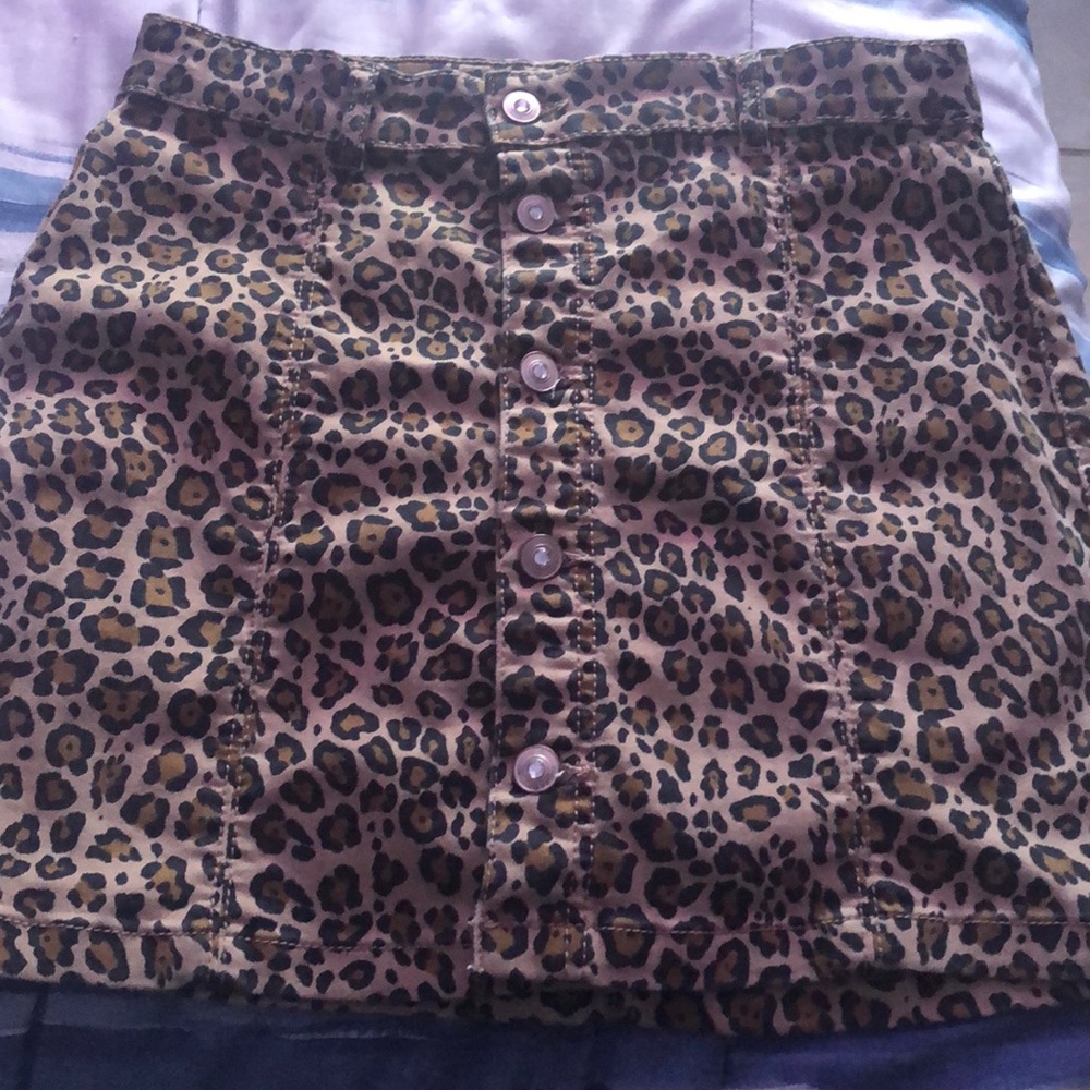 cheetah print skirt
